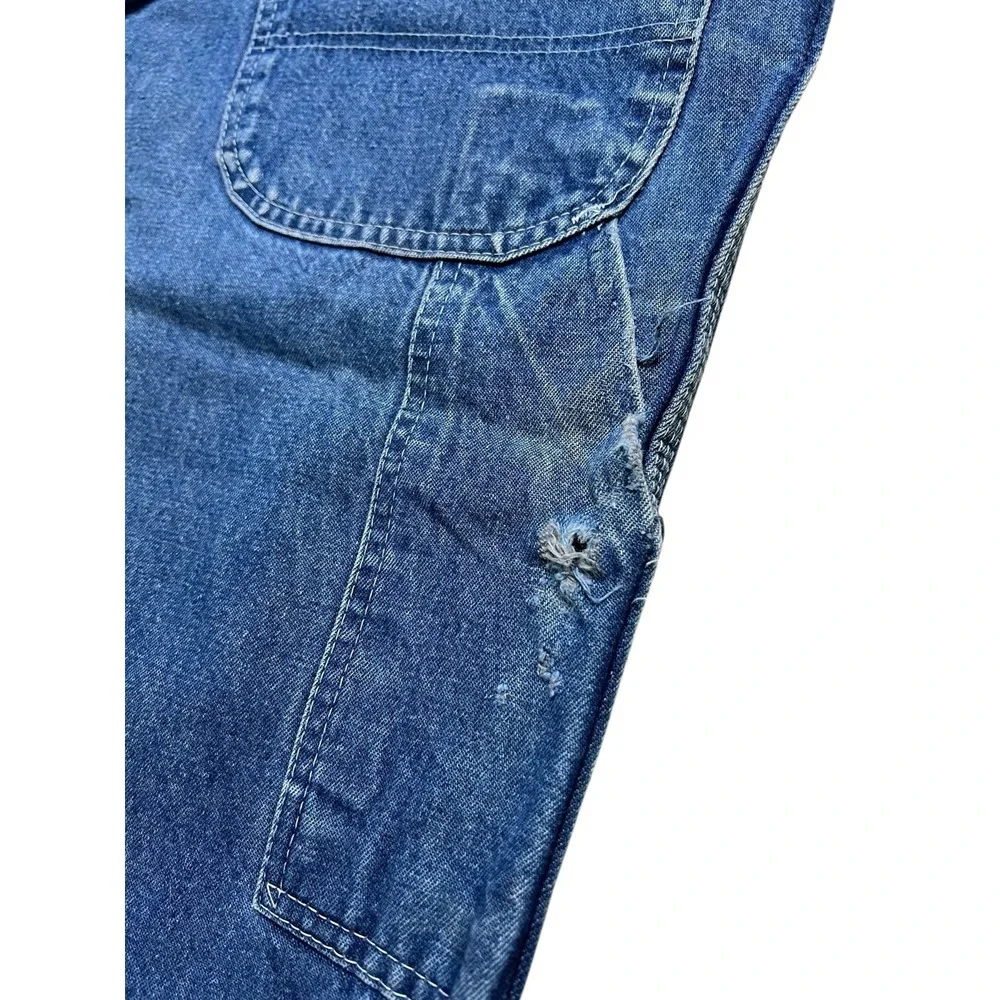 Dickies Carpenter Jeans‎ Mens 40x30 Blue Vintage 80s Workwear Distressed Denim